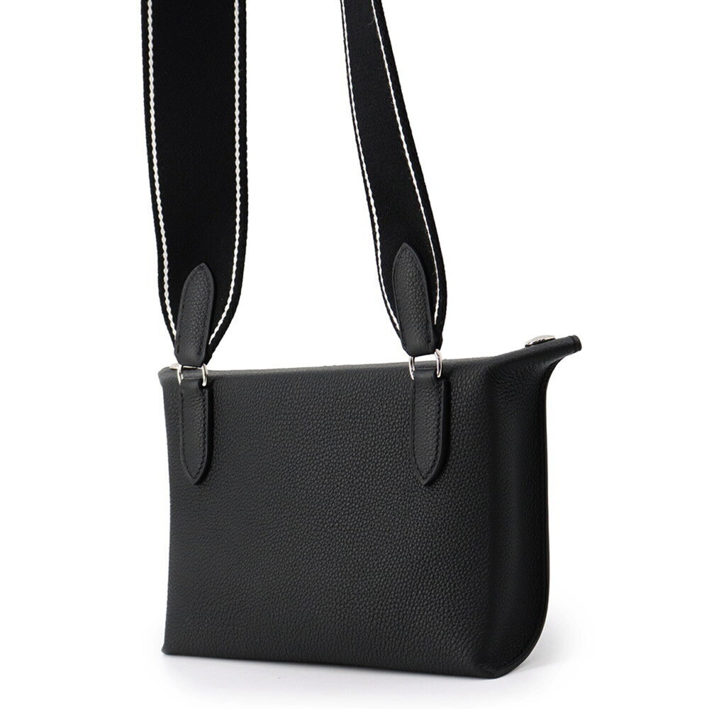 Hermes Shoulder Bag, Vide Poche, Black Togo Leather, K Stamp, Black, Handbag,... - Picture 2 of 8